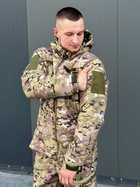 Военная тактическая форма софтшелл (Soft Shell) мультикам, демисезонная теплая форма костюм Мультикам Softshell демисезонная военная форма Multicam XXXL - изображение 12
