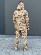 Військова тактична форма софтшелл (Soft Shell) мультикам, тепла демісезонна форма костюм Мультикам Softshell демісезонна військова форма Multicam XXL - зображення 4