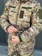 Военная тактическая форма софтшелл (Soft Shell) мультикам, демисезонная теплая форма костюм Мультикам Softshell демисезонная военная форма Multicam S - изображение 7