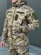 Военная тактическая форма софтшелл (Soft Shell) мультикам, демисезонная теплая форма костюм Мультикам Softshell демисезонная военная форма Multicam L - изображение 13