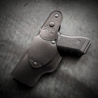 Кобура для Glock 17 поясна з гербом України чорна (GL005) - зображення 2