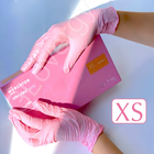 Рукавички нітрилові Nitrylex Pink розмір XS рожеві 100 шт