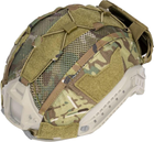 Кавер-чехол на тактический шлем FAST IdoGear L Multicam с подсумком для акб - изображение 1