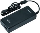 Універсальний блок живлення i-Tec USB-C 112 Вт 1x USB-C 100 Вт 1x USB-A 12 Вт для ноутбука, ультрабука, планшета, смартфона (CHARGER-C112W) - зображення 2