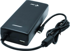 Універсальний блок живлення i-Tec USB-C 112 Вт 1x USB-C 100 Вт 1x USB-A 12 Вт для ноутбука, ультрабука, планшета, смартфона (CHARGER-C112W) - зображення 3