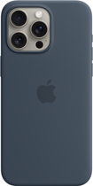 Панель Apple MagSafe Silicone Case для Apple iPhone 15 Pro Max Storm Blue (MT1P3ZM/A)