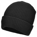 Шапка акрилова великої в'язки Beanie Cap Sturm Mil-Tec Black (Чорний) - зображення 1