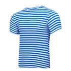 Тельняшка-футболка вязаная (голубая полоса, десантная) 62 - изображение 3