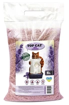 Наповнювач для котячого туалету Top Cat Tofu соєвий Тофу з ароматом Лаванда 6 л / 2,5 кг, зроблено в Україні UA
