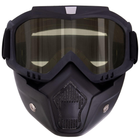 Тактическая маска защитная пол-лица SP-Sport MT-009-BKY черный желтые линзы - изображение 10