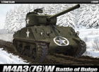Model plastikowy Academy Hobby Models M4A3(76)W US Army Battle of Bulge (8809258925293) - obraz 1