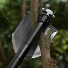 Багатофункціональна лопата з сокирою та ліхтарем Jiuxun Tools 9в1 - зображення 4
