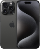 Smartfon Apple iPhone 15 Pro 256GB Black Titanium (MTV13) - obraz 1