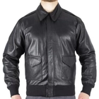 Куртка літна шкіряна американська A2 Black 2XL - зображення 1
