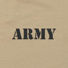 Футболка з малюнком ARMY Logo Tan #499 2XL - изображение 3