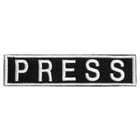 Шеврон на липучке PRESS | ПРЕССА 2,5х11,5 см - изображение 1