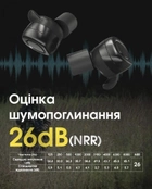 Активні навушники гарнітура Nitecore NE20 чорний час спрацьовування 0,1с функція bluetooth - зображення 4