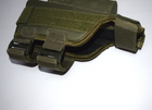 Щока на приклад зброї регульована BB1, накладка підщічник на приклад АК, гвинтівки, рушниці з панелями під патронташ Олива - зображення 3