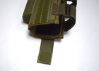 Щока на приклад зброї регульована BB1, накладка підщічник на приклад АК, гвинтівки, рушниці з панелями під патронташ Олива - зображення 4