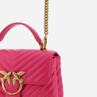 Сумка крос-боді жіноча шкіряна Pinko Love Lady Mini Handbag 100044A0GK Рожева (8057769086150) - зображення 3