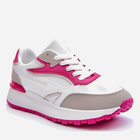 Sneakersy damskie na wysokiej platformie do kostki Henley 38 Biały/Różowy (5905677652352) - obraz 3