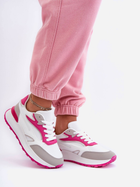 Sneakersy damskie na wysokiej platformie do kostki Henley 39 Biały/Różowy (5905677652369) - obraz 5