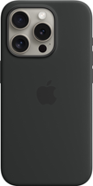 Панель Apple MagSafe Silicone Case для Apple iPhone 15 Pro Black (MT1A3) - зображення 1