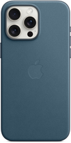 Панель Apple MagSafe FineWoven Case для Apple iPhone 15 Pro Max Pacific Blue (MT4Y3) - зображення 3