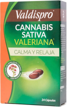 Suplement diety Valdispro Cannabis Sativa + Valeriana 24 kapsułek (8711744050047) - obraz 1