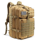 Тактичний військовий рюкзак 55 л ЗСУ SHTURM Койот - зображення 1