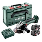 Акумуляторна кутова шліфмашина Metabo W 18 L BL 9-125 2 акб 4 Ah, у кейсі (602374510)
