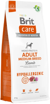 Сухой корм для взрослых собак средних пород Brit Care Adult Medium Breed Lamb & Rice