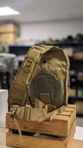 Рюкзак однолямочный военный военный Mil-Tec 9 л Койот ONE STRAP ASSAULT PACK SM COYOTE (14059105-9) - изображение 10