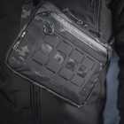 Однолямочная тактическая сумка M-Tac Admin Bag Elite Multicam Black/Black с отсеком для пистолета - изображение 6