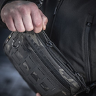 Однолямочная тактическая сумка M-Tac Admin Bag Elite Multicam Black/Black с отсеком для пистолета - изображение 7