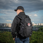 Штурмовой рюкзак 25 л M-Tac Mission Pack Laser Cut Black с местом для гидратора и D-кольцах на плечах - изображение 5