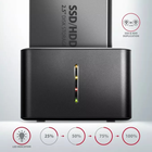 Stacja dokująca Axagon ADSA-D25 MINI do dysków SSD/HDD 2,5" 2x SATA 6G USB 3.2 Gen 1 - obraz 3