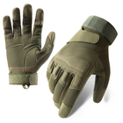 Тактичні рукавички Zechao XL Зелені - зображення 1