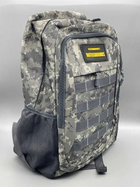 Рюкзак тактический Armory PUBG-battlegrounds армейский походный 30л, универсальный мужской для ЗСУ Grey Pixel - изображение 2