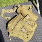 Поясная тактическая сумка А33 военная бананка койот - изображение 4