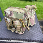 Поясная тактическая сумка А33 военная бананка мультикам - изображение 3