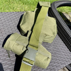 Поясная тактическая сумка А33 военная бананка олива зелёная - изображение 4