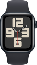 Smartwatch Apple Watch SE (2023) GPS 40mm Midnight Aluminium Case with Midnight Sport Band - S/M (MR9X3) - obraz 2