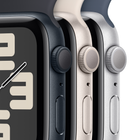 Smartwatch Apple Watch SE (2023) GPS 40mm Silver Aluminium Case with Storm Blue Sport Band - S/M (MRE13) - obraz 3