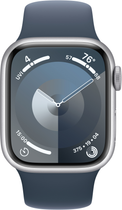Смарт-годинник Apple Watch Series 9 GPS 41mm Silver Aluminium Case with Storm Blue Sport Band - M/L (MR913) - зображення 2