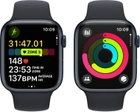Smartwatch Apple Watch Series 9 GPS 45mm Midnight Aluminium Case with Midnight Sport Band - S/M (MR993) - obraz 8