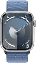 Smartwatch Apple Watch Series 9 GPS 45mm Silver Aluminium Case with Winter Blue Sport Loop (MR9F3) - obraz 2