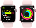 Smartwatch Apple Watch Series 9 GPS 45mm Pink Aluminium Case with Pink Sport Band - S/M (MR9G3) - obraz 8
