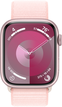 Smartwatch Apple Watch Series 9 GPS 45mm Pink Aluminium Case with Light Pink Sport Loop (MR9J3) - obraz 2