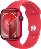 Смарт-годинник Apple Watch Series 9 GPS 45mm (PRODUCT) Red Aluminium Case with (PRODUCT) Red Sport Band - M/L (MRXK3)